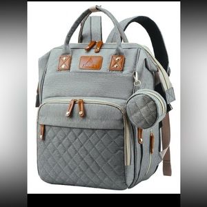 BULK SALE-6 Gray Diaper Backpacks (selling at wholesale cost)